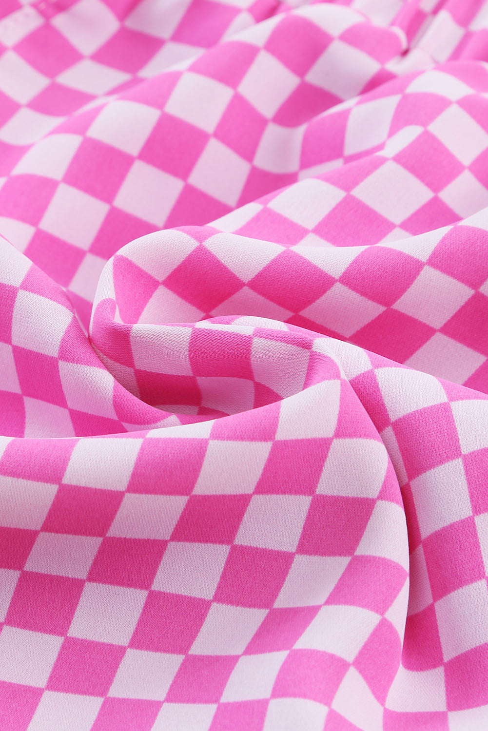 Pink Plaid Athletic Shorts