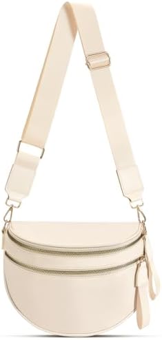 Checkered Nylon Crossbody Bag Bum Bag for Women Mom Large Checkered Fanny Packs with Adjustable Strap|B0FQ9QP3K3
