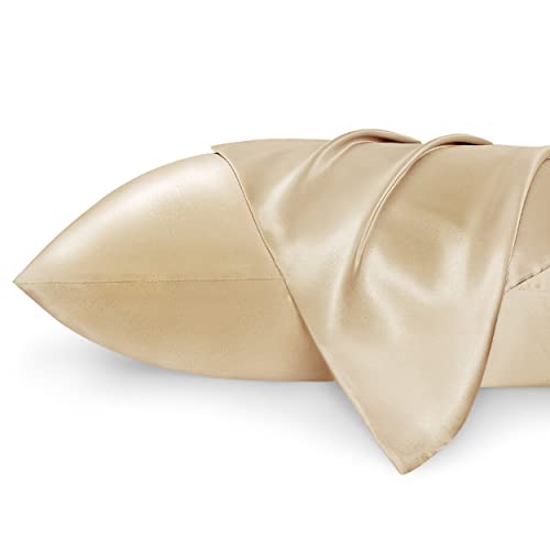 Silk Satin Pillowcase for Hair and Skin - Set of 2