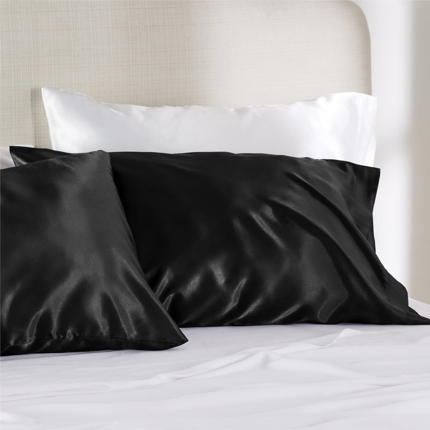 Silk Satin Pillowcase for Hair and Skin - Set of 2