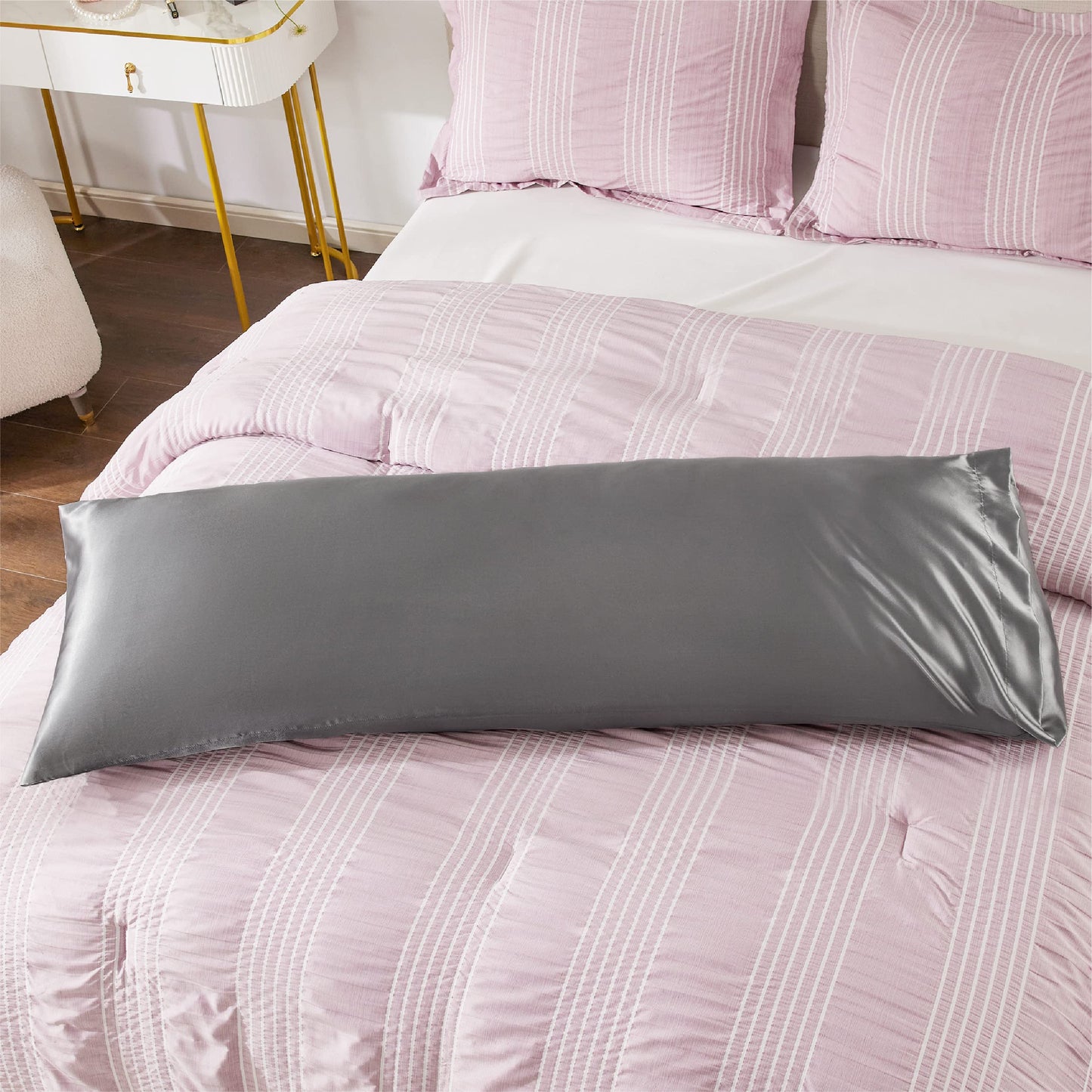 Silk Satin Pillowcase for Hair and Skin - Set of 2