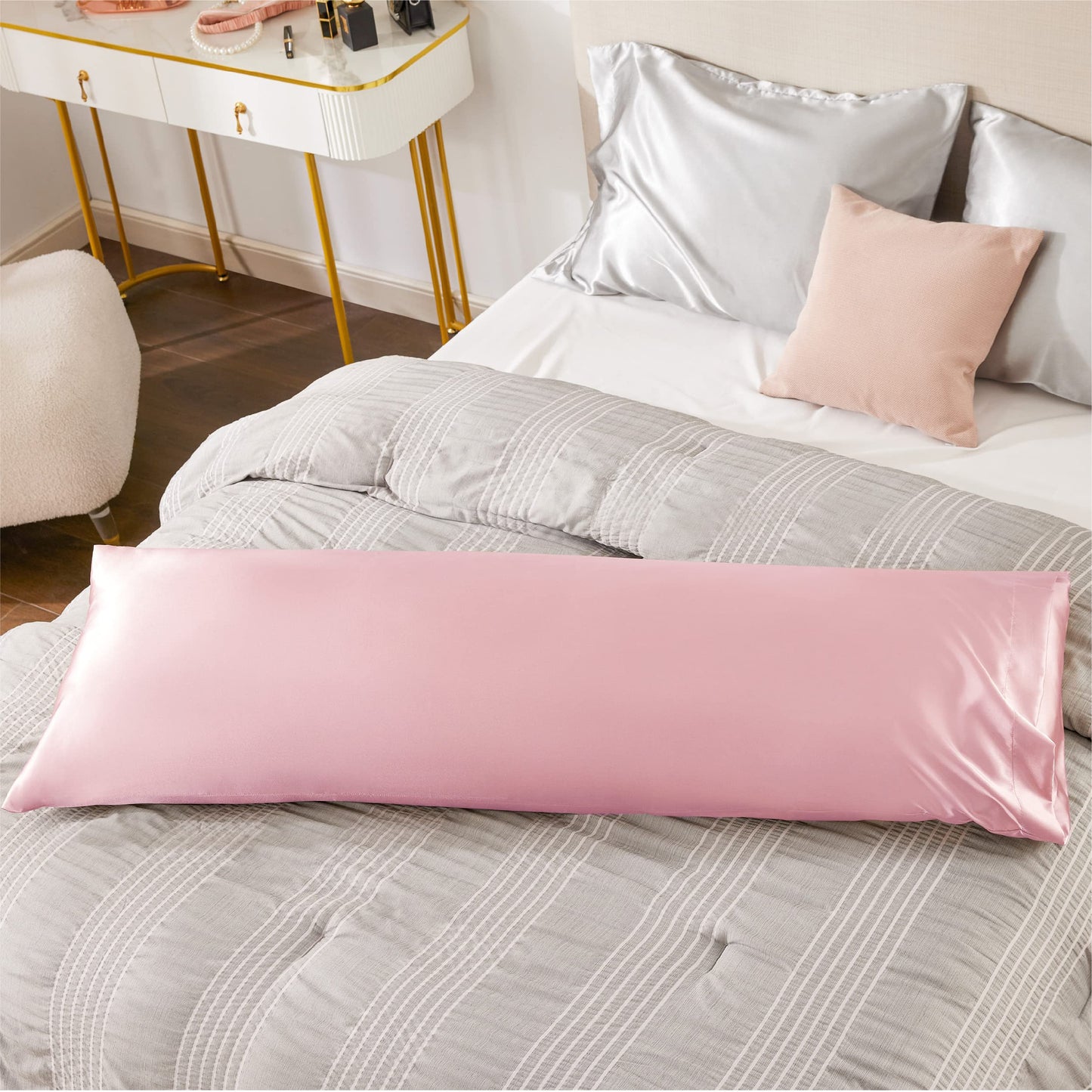 Silk Satin Pillowcase for Hair and Skin - Set of 2