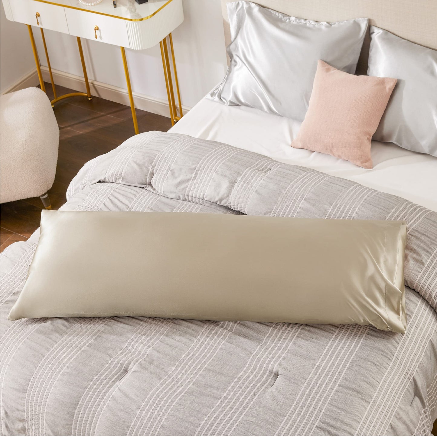 Silk Satin Pillowcase for Hair and Skin - Set of 2