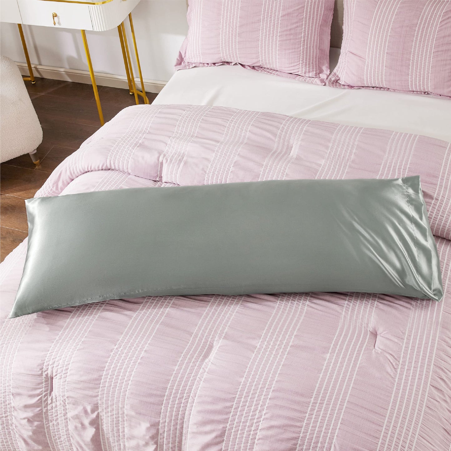 Silk Satin Pillowcase for Hair and Skin - Set of 2