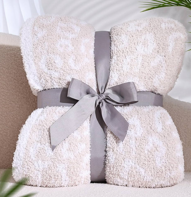 Luxury Leopard Throw Blanket