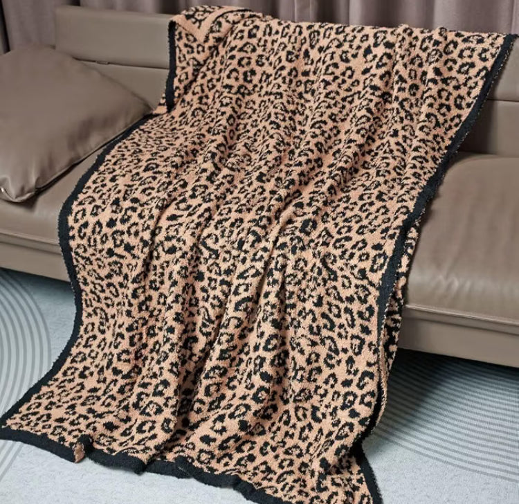 Luxury Leopard Throw Blanket